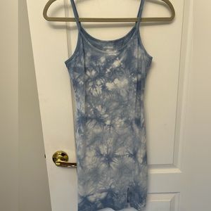 Blue tight tie dye dress. Worn once. From target.